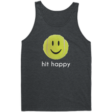 Load image into Gallery viewer, Hit_Happy_-_Womens_Tank_Top_Dark_Heather_Grey_Mockup.png