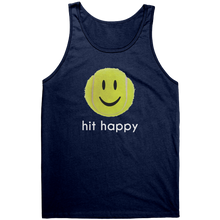 Load image into Gallery viewer, Hit_Happy_-_Womens_Tank_Top_Navy_Mockup.png