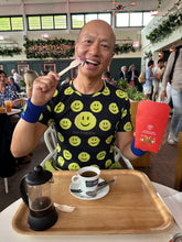 Load image into Gallery viewer, Hit Happy Tennis All Over Print - Men's Black T-shirt