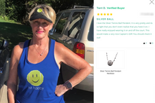 Load image into Gallery viewer, Silver Tennis Ball Pendant Necklace