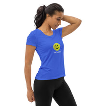 Load image into Gallery viewer, Hit Happy Royal Blue Women's Athletic T-shirt