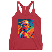 Load image into Gallery viewer, Hit Happy Tennis POP Style Women's Racerback Tank