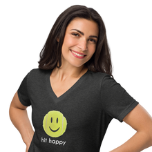 Load image into Gallery viewer, Hit Happy Women’s Relaxed V-Neck T-Shirt