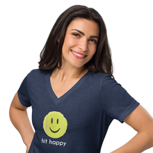 Load image into Gallery viewer, Hit Happy Women’s Relaxed V-Neck T-Shirt