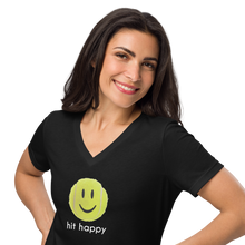 Load image into Gallery viewer, Hit Happy Women’s Relaxed V-Neck T-Shirt