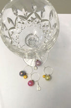 Load image into Gallery viewer, Hit Happy Tennis Wine Glass Charms