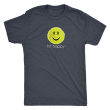 Load image into Gallery viewer, Vintage Navy Blue Hit Happy Tennis- Men&#39;s Next Level Triblend T-Shirt
