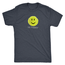 Load image into Gallery viewer, Vintage Navy Blue Hit Happy Tennis- Men's Next Level Triblend T-Shirt