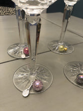 Load image into Gallery viewer, Hit Happy Tennis Wine Glass Charms