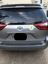 Load image into Gallery viewer, Hit Happy Tennis Car Magnet on a car