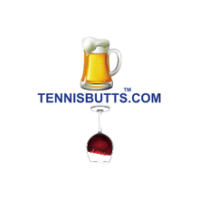Load image into Gallery viewer, Funny Tennis Butt Decal - "Beer or Wine"