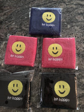 Load image into Gallery viewer, Royal Blue, Pink, and Black Hit Happy Tennis Wristbands