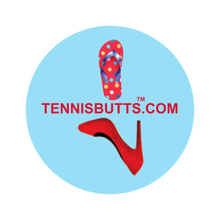 Load image into Gallery viewer, Funny Tennis Butt Decals - "Flip Flops or Heels"