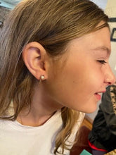 Load image into Gallery viewer, Sterling Silver Tennis Racket Earrings with Freshwater Pearls