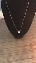 Load and play video in Gallery viewer, Silver Tennis Ball Pendant Necklace