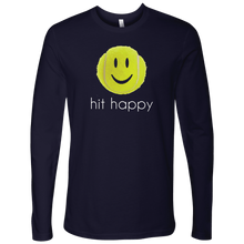 Load image into Gallery viewer, Midnight Navy Blue Hit Happy Tennis - Men's Long Sleeve T-Shirt