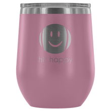 Load image into Gallery viewer, Hit Happy Tennis Wine Tumbler with Lid in Light Purple