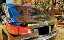 Load image into Gallery viewer, Black Hit Happy Tennis Car Magnet on a car