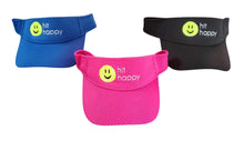 Load image into Gallery viewer, Blue, Pink, and Black Hit Happy Mesh Tennis Visors