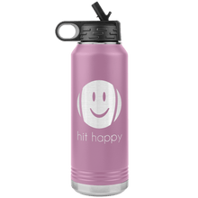 Load image into Gallery viewer, 32 oz Hit Happy Tennis Water Bottle in Light Purple