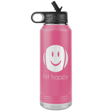 Load image into Gallery viewer, 32 oz Hit Happy Tennis Water Bottle in Pink
