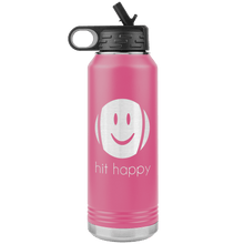 Load image into Gallery viewer, 32 oz Hit Happy Tennis Water Bottle in Pink
