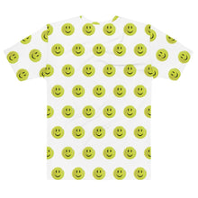 Load image into Gallery viewer, Back view of the Hit Happy Tennis All Over Print - Men&#39;s White T-shirt
