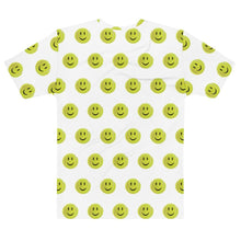 Load image into Gallery viewer, Back view of the Hit Happy Tennis All Over Print - Men's White T-shirt