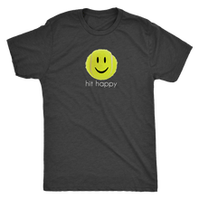 Load image into Gallery viewer, Vintage Black Hit Happy Tennis- Men's Next Level Triblend T-Shirt