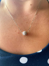 Load image into Gallery viewer, Sterling Silver Tennis Ball Pendant Necklace