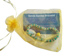 Load image into Gallery viewer, The Tennis Karma Bracelet in an elegant gift bag