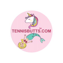 Load image into Gallery viewer, Funny Tennis Butt Decals - "Unicorns or Mermaids"