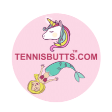 Load image into Gallery viewer, Funny Tennis Butt Decals - "Unicorn or Mermaid"