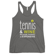 Load image into Gallery viewer, Tennis and Wine Women's Racerback Tank
