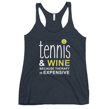 Load image into Gallery viewer, Tennis and Wine Women's Racerback Tank