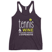 Load image into Gallery viewer, Tennis and Wine Women's Racerback Tank