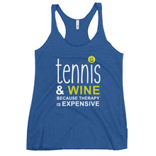 Load image into Gallery viewer, Tennis and Wine Women's Racerback Tank