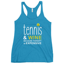 Load image into Gallery viewer, Tennis and Wine Women's Racerback Tank