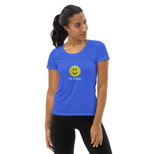 Load image into Gallery viewer, Hit Happy Royal Blue Women&#39;s Athletic T-shirt
