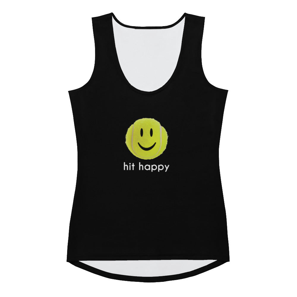 Hit Happy Moisture Wicking Tank Top - Black