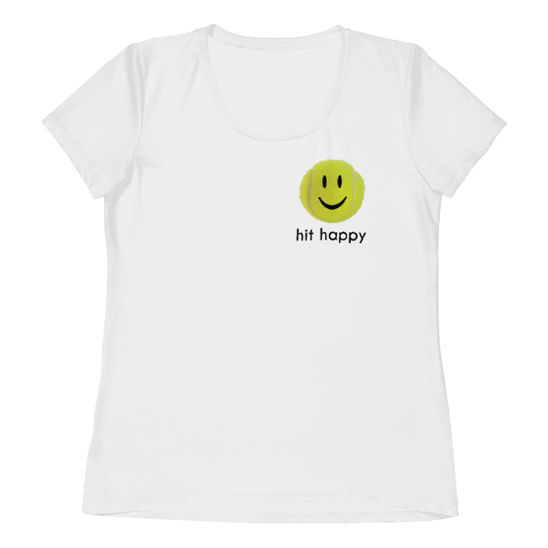 Hit Happy Tennis Performance Crew Neck T-shirt
