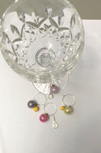 Load image into Gallery viewer, Hit Happy Tennis Wine Glass Charms
