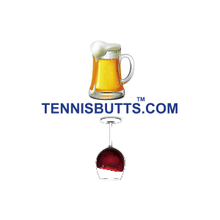 Load image into Gallery viewer, Funny Tennis Butt Decal - &quot;Beer or Wine&quot; 
