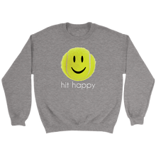 Load image into Gallery viewer, Sport Grey Hit Happy Tennis Crewneck Sweatshirt

