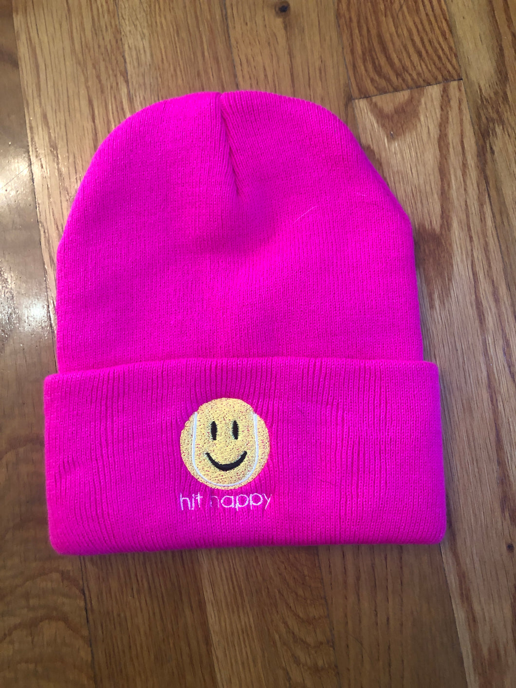 Embroidered Hit Happy Beanie