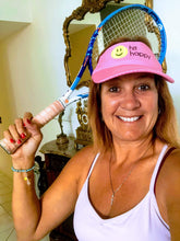 Load image into Gallery viewer, A woman wearing the Hit Happy Mesh Tennis Visor
