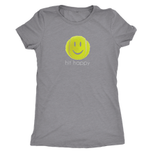 Load image into Gallery viewer, Heather Grey Hit Happy Tennis Women&#39;s Triblend T-Shirt
