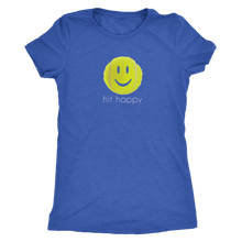 Load image into Gallery viewer, Vintage Royal Blue Hit Happy Tennis Women&#39;s Triblend T-Shirt
