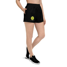 Load image into Gallery viewer, Hit Happy Tennis - Women&#39;s Tennis Shorts, right side view with pocket
