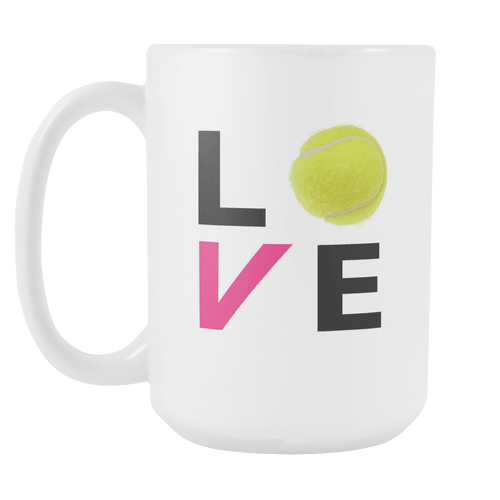 I Love Tennis Coffee Mug